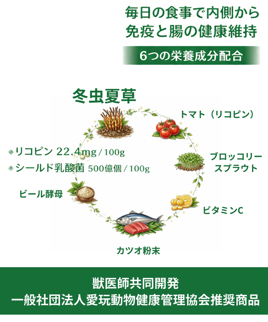 【獣医師共同開発】犬猫用冬虫夏草ふりかけC'ANGE(シー・アージュ) 1パック x 30g