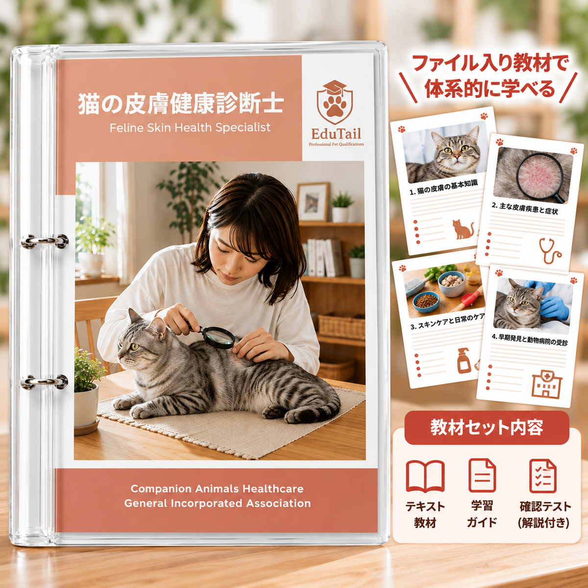 猫の皮膚健康診断士|EduTail