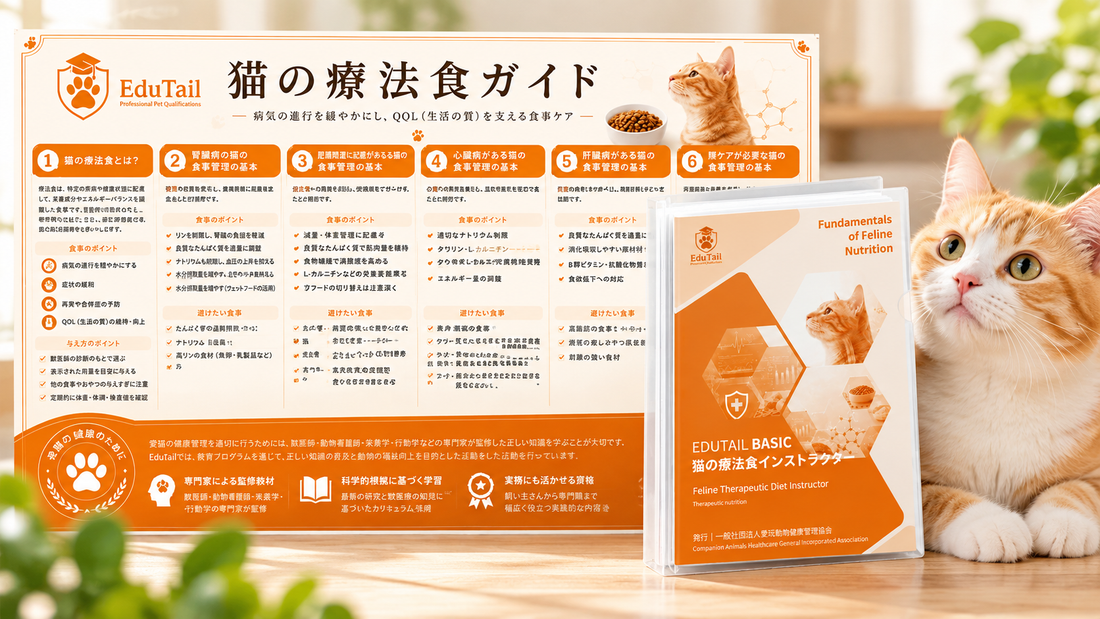猫の療法食を学べる資格とは？自宅で学ぶ猫の食事・栄養と通信講座