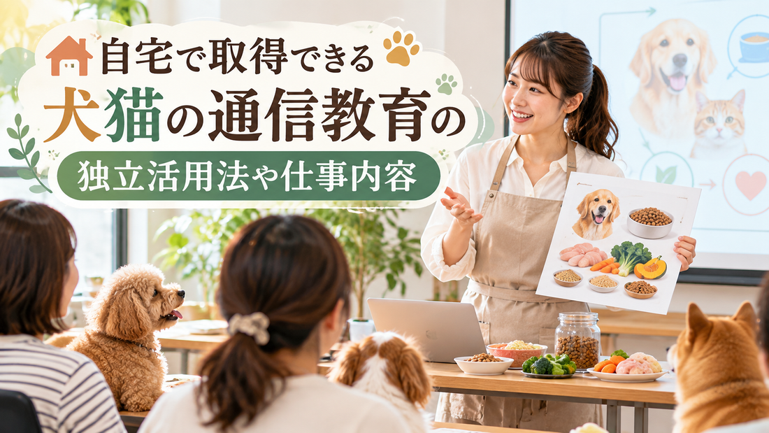 自宅で取得できる犬猫の通信教育の独立活用法や仕事内容