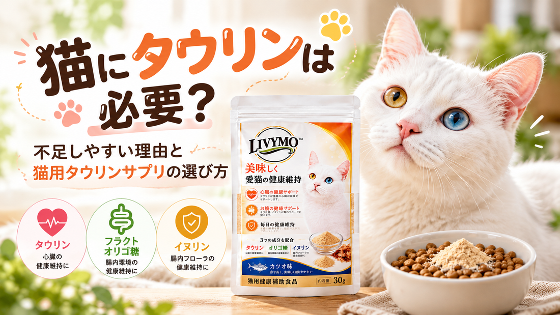 猫にタウリンは必要？不足しやすい理由と猫用タウリンサプリの選び方