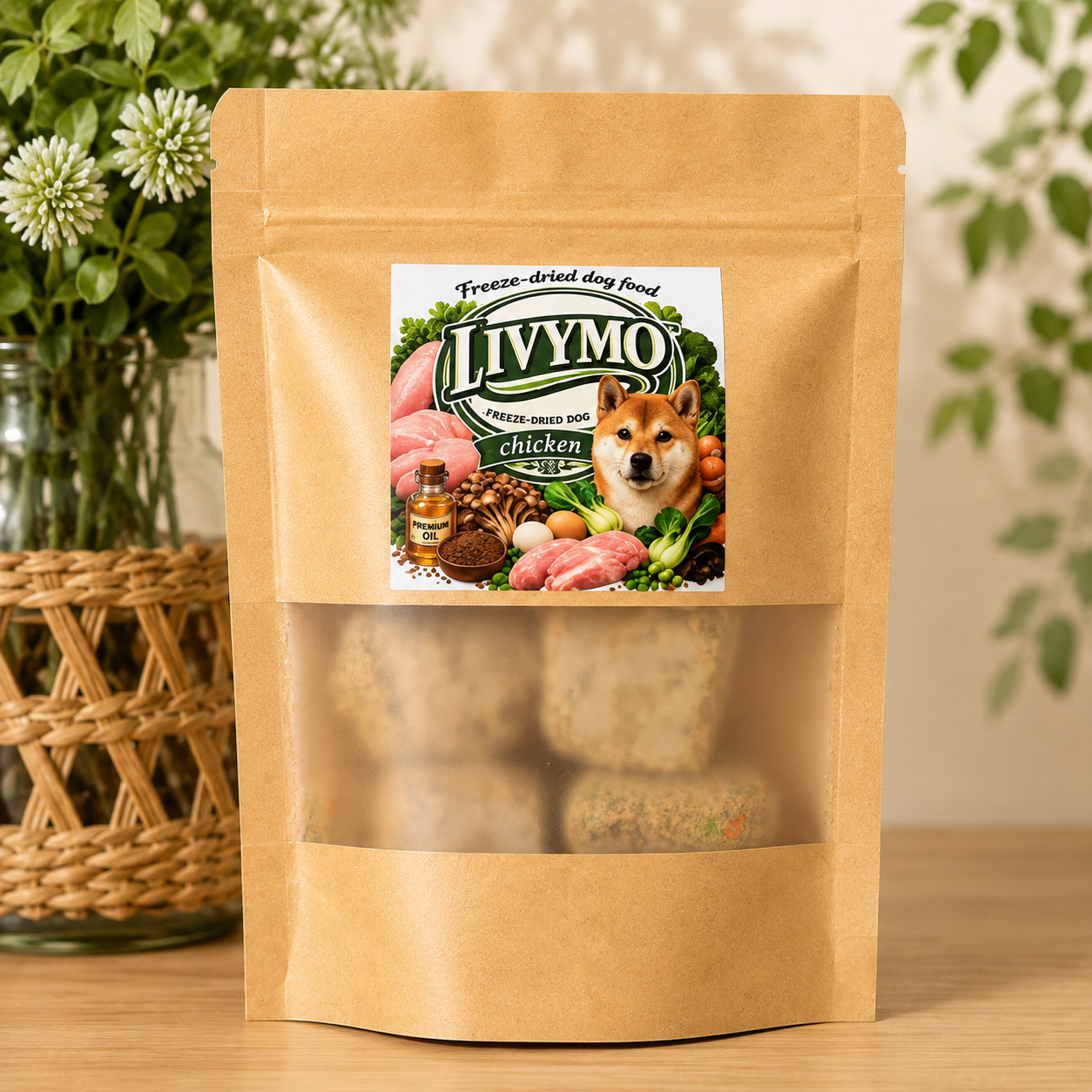 【獣医師共同開発】LIVYMO（リビモ）犬用フリーズドライおやつ｜チキンレシピ