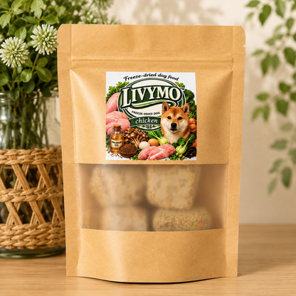 【獣医師共同開発】LIVYMO（リビモ）犬用フリーズドライおやつ｜チキンレシピ